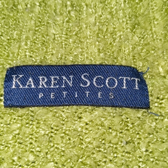 Karen Scott Green sweater - Picture 2 of 4